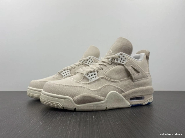 Cheap Jordan 4 Canvas (W) DQ4909-100 Blank Retro 0718